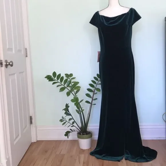 BHLDN Fawn Velvet Dress size 12 - Picture 6 of 8